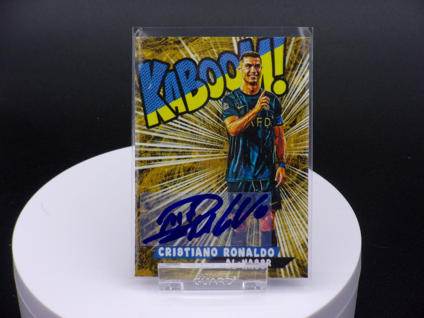 Cristiano Ronaldo,Al-Nassr, Kaboom, Autograph Custom Card!!