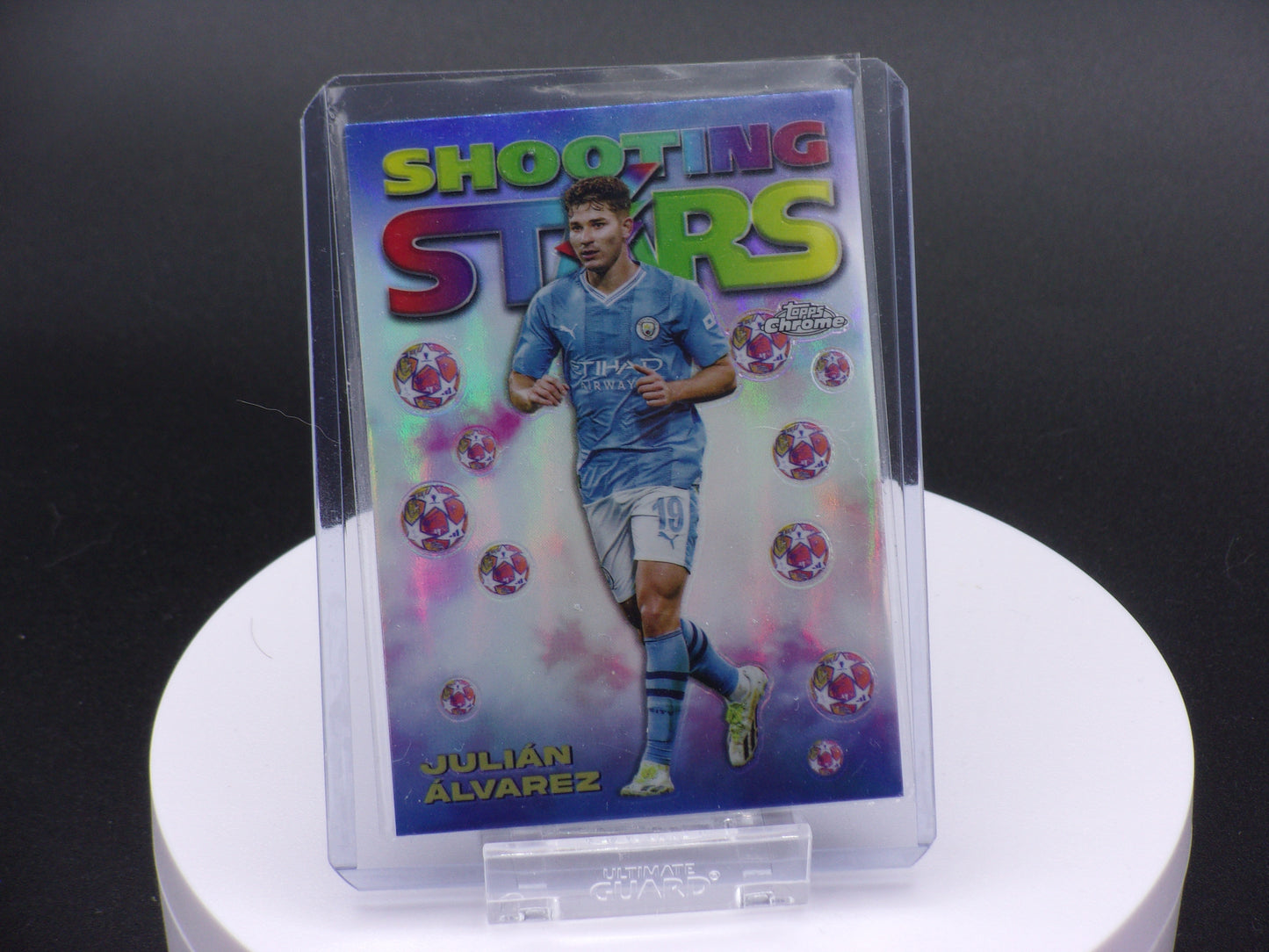 2023-24 Topps Chrome UCC Shooting Stars #98-8 Julian Alvarez - Manchester City