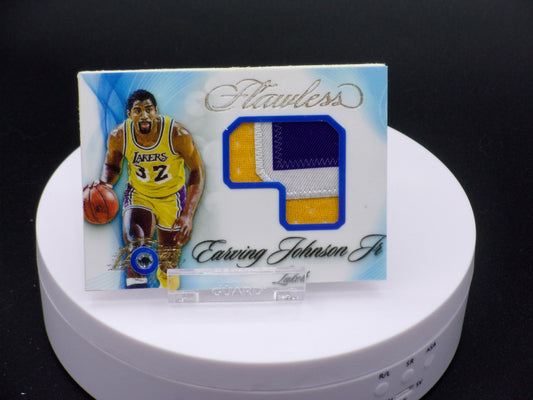 Flawless Diamond Magic Johnson, Lakers, NBA jersey patch, custom card!