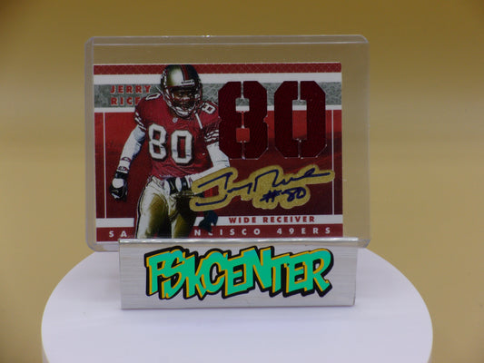 Jerry Rice ,San Francisco 49ers, Patch & Autograph Custom Card!!