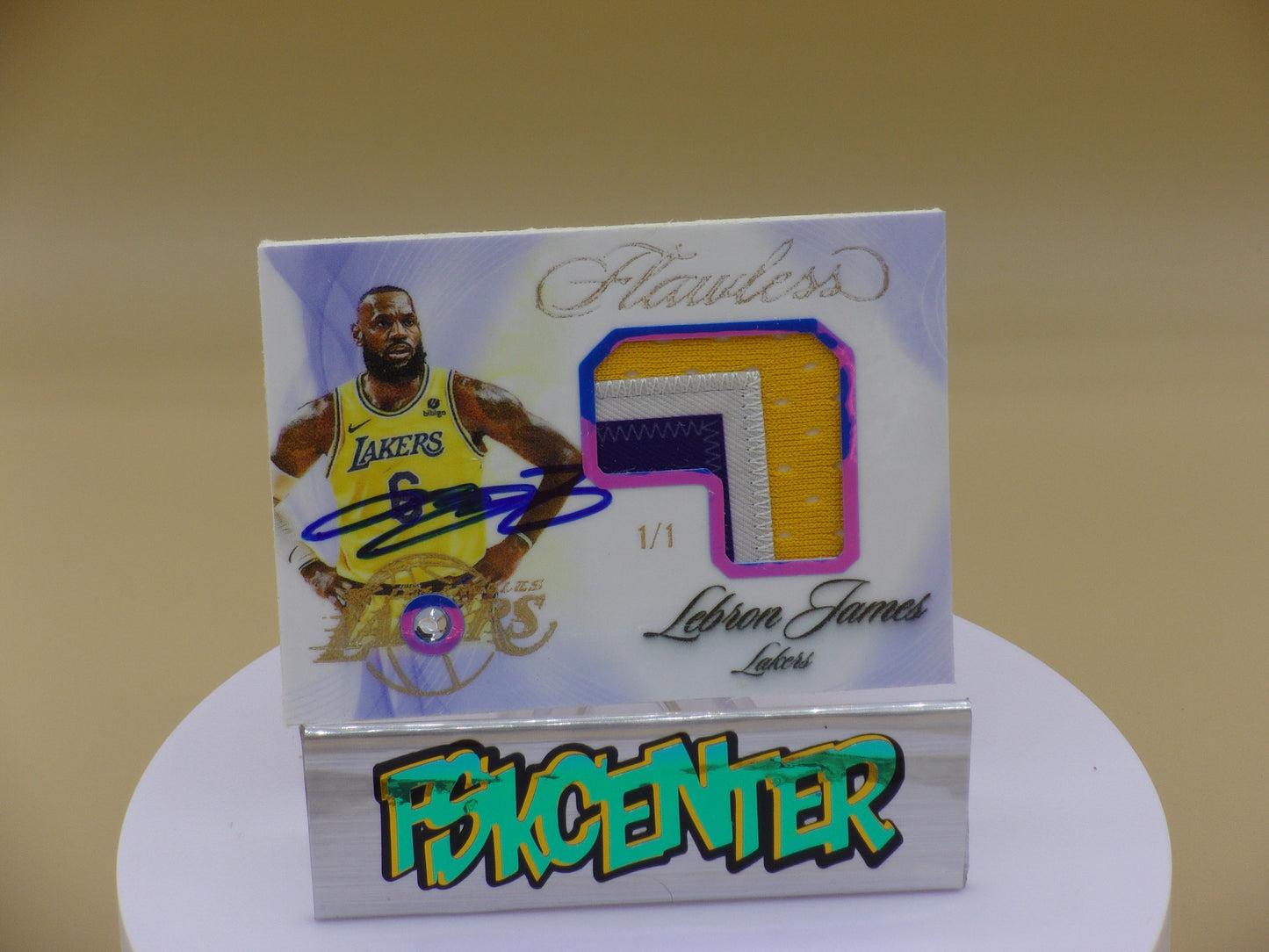 Flawless Diamond Lebron James, Lakers, NBA jersey patch, custom card!