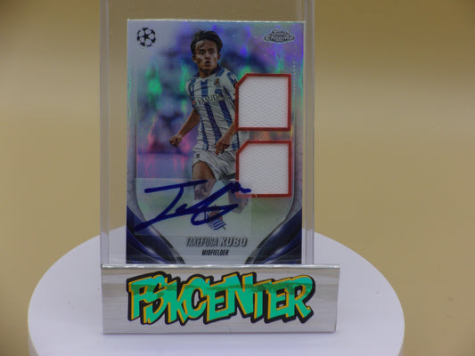 Takefusa Kubo,Real Sociedad, Autograph & Patch Custom Card!!