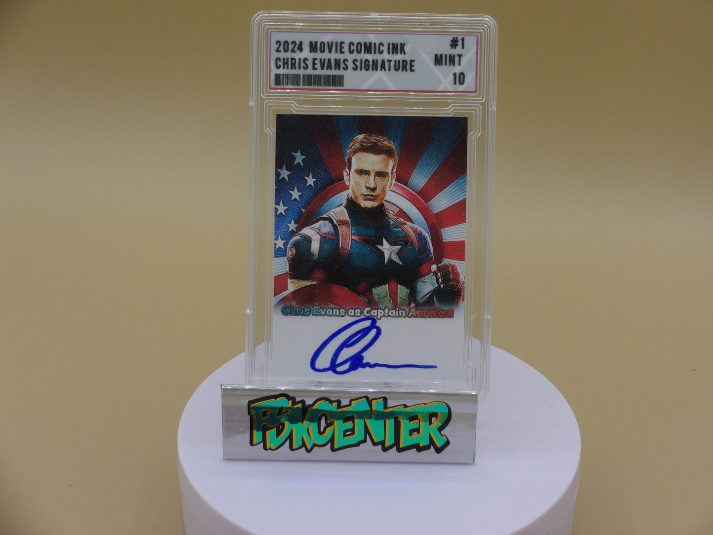 Chris Evans ,Captain America, Autograph Custom Card!!