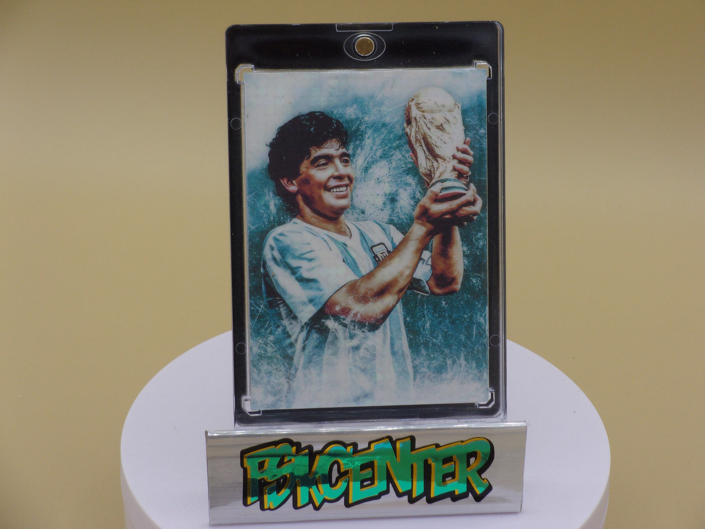 Diego Maradona, Argentina, Hand Cut, Autograph & Patch Custom Card!!